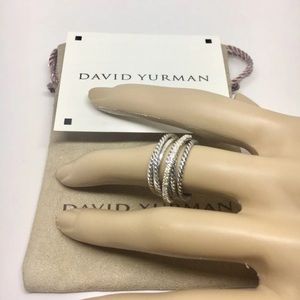 David Yurman crossover ring size 8